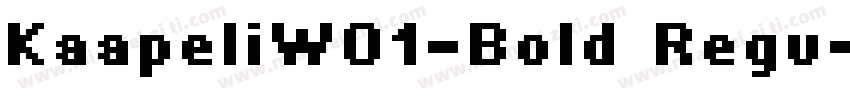 KaapeliW01-Bold Regu字体转换